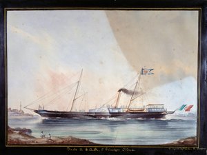 Die Yacht von Prinz Oddone, Herzog von Montferrat von Unknown artist