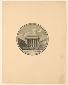 Theatre des Italiens, Paris von Unknown artist