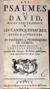 Titelseite der David-Psalmen (1774)