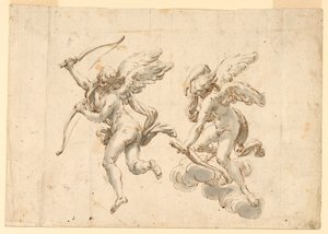 Zwei Cupidos von Unknown artist