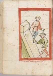 Zwei Männer beim Kegeln. Aus „Der Renner“ von Hugo von Trimberg