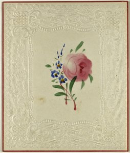 Unbetiteltes Valentinsmotiv (Große rosa und kleine blaue Blumen)