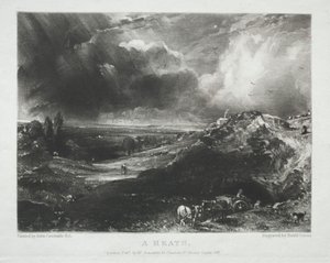 Verschiedene Landschaftsmotive, charakteristisch für englische Szenerien aus Bildern von John Constable, R.A.: Eine Heide