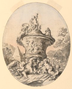 Vase in Landschaft