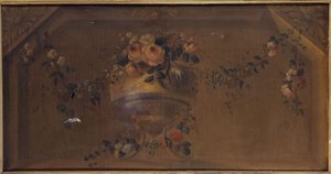 Blumenvase in einer Nische, zwischen 1769 und 1789