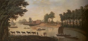 Ansicht von Shepperton am Fluss Thames
