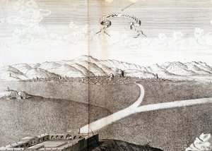 Ansicht von Sultanie - in „Journal der Reise des Ritters Chardin, Persien und Ostindien, über das Schwarze Meer und die Kolchis“