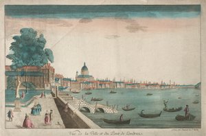 Ansicht der Stadt und der London Bridge