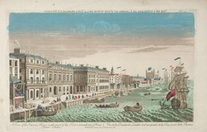 Ansicht des Zollhauses und der Douana von London