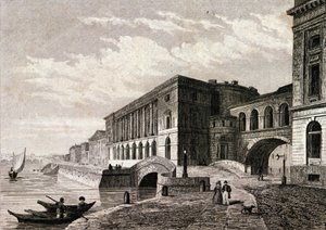 Ansicht des St. Petersburger Theaters im Jahr 1828. von Unknown artist