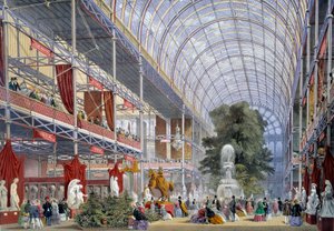 Ansicht der Weltausstellung im Crystal Palace, erbaut von Joseph Paxton für die Veranstaltung im Jahr 1851 in London von Unknown artist