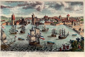 Ansicht der Stadt und des Hafens von La Rochelle, Frankreich von Unknown artist