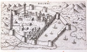 Ansicht der Stadt Ragusa im 16. Jahrhundert von Unknown artist
