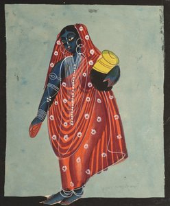 Vishnu in weiblicher Form von Mohini trägt Amrita für die Götter von Unknown artist