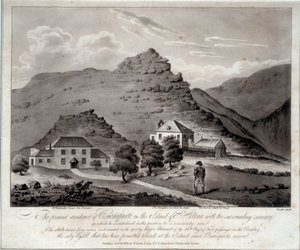 Ansicht der Insel Sainte Helene