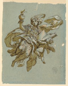 Wandmalerei mit Allegorie der Wachsamkeit von Unknown artist