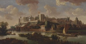 Schloss Windsor vom Fluss Thames aus gesehen von Unknown artist