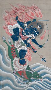 Weisheitskönig der großen Ehrfurcht einflößenden Macht (Daiitoku Myōō) von Unknown artist