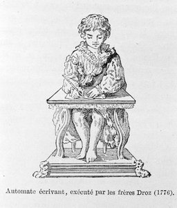 Schreibautomat, vorgeführt von den Droz-Brüdern 1776.