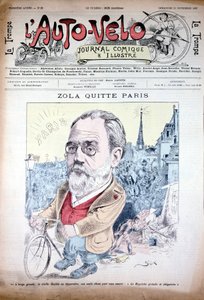 Zola verlässt Paris mit dem Fahrrad - in „l