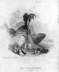 Die Schule von Homer auf der griechischen Insel Chios. von Unknown artist