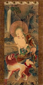 Arhat, Japanisch, späte Kamakura-Periode, 14. Jahrhundert von Unknown follower of Ryozen