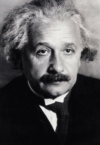 Albert Einstein (s/w Foto)