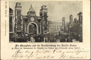 Berlin, Franz Josef I am Pariser Platz, Ehrentor von Unknown photographer