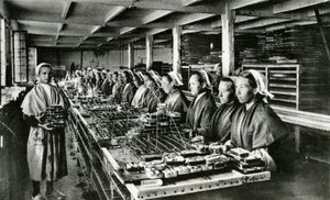 Sardinenkonservierung, Sardinenindustrie, Finistère, Bretagne von Unknown photographer