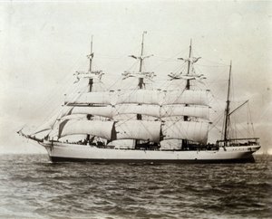 Französisches Segelboot Emile Renouf vor Le Havre 02.07.1897 Fotografie