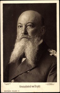 Großadmiral Alfred von Tirpitz (Porträt) von Unknown photographer