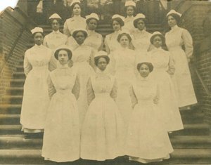Gruppenporträt der Lincoln School Krankenschwestern