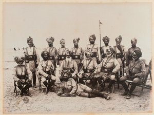 Indische Offiziere der 9. Bengalischen Kavallerie, 1885