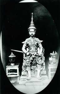 König Chulalongkorn, ca. 1880 (s/w Foto)