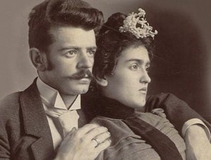 Matilde Calderón und Guillermo Kahlo, Frida Kahlos Eltern (Foto)