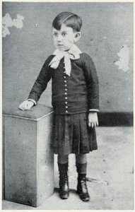 Pablo Picasso im Alter von 4 Jahren - in „Picasso, ikonographische Dokumente“ von Sabartes von Unknown photographer