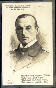 Passepartout Künstler Otto Weddigen, U 29