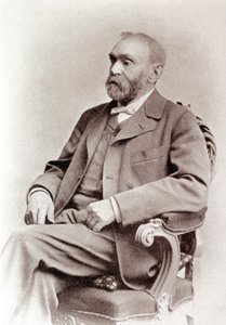Porträt von Alfred Nobel. Fotografie. 19. Jahrhundert
