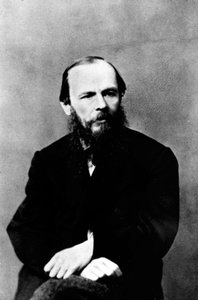 Porträt von Dostojewski, sitzend