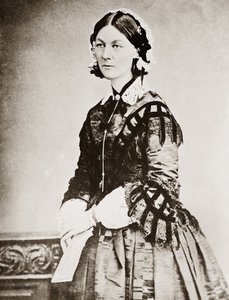 Porträt von Florence Nightingale - Porträt der britischen Philanthropin Florence Nightingale (1820-1910)