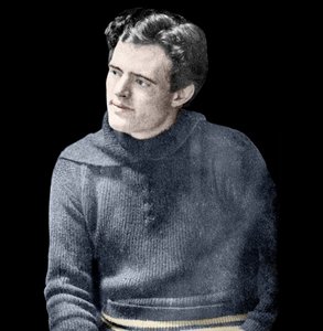 Porträt von Jack London (1876-1916), amerikanischer Schriftsteller. von Unknown photographer