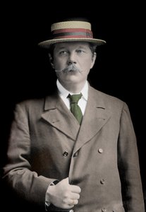 Porträt von Sir Arthur Conan Doyle (1859-1930), englischer Schriftsteller, Schöpfer der Figur „Sherlock Holmes“ von Unknown photographer