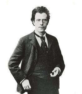 Porträt des österreichischen Komponisten und Dirigenten Gustav Mahler - von Unknown photographer
