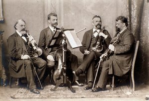 Porträt der Mitglieder des Joachim-Quartetts, ca. 1900