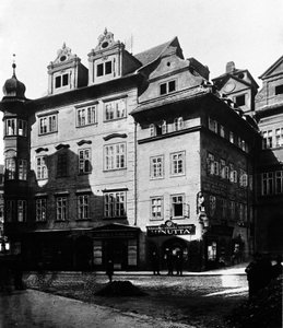 Prag, das Haus Minutta, in dem der Schriftsteller Franz Kafka zwischen 1889 und 1896 lebte