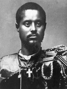 Ras Makonnen (Mekonnen Welde Mikael) (Abba Qagnew) (1852-1906), Ras von Abessinien, Oberbefehlshaber der äthiopischen Armee, Vizekönig von Harar 1887 von Unknown photographer