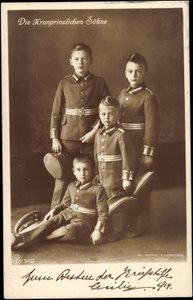 Die Söhne der Kronprinzessin von Preußen