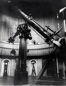 Das Schmidt-Teleskop von Giovanni Virginio Schiaparelli (1835-1910) Astrophysiker in Brera (Mailand) von Unknown photographer