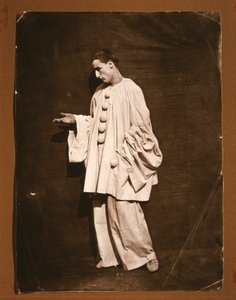 Der Mime Jean-Charles Deburau als Pierrot (Foto) von Unknown photographer