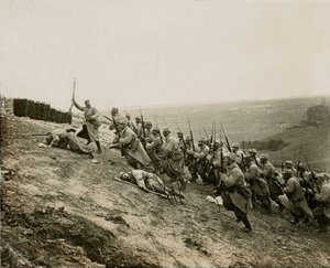 Krieg von 14-18 (1914-1918) - Propaganda - Fotografische stereoskopische Glasplatte LSU (L.S.U. La Stereoscopie Universelle) herausgegeben 1914: Entfernung des großen Sporns von Notre-Dame de Lorette (Gemeinde Ablain-Saint-Nazaire - Ablain Saint Nazaire, P